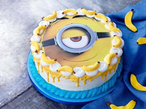 Vorschau Bild von Torte mit Minions-Tortenaufleger