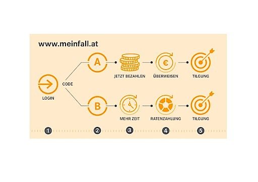  Die KSV1870 Schuldnerplattform www.meinfall.at - Prozessbeschreibung