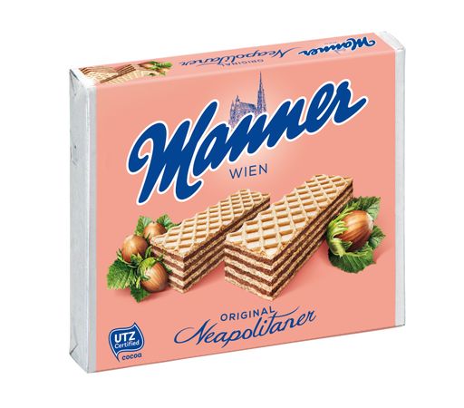  Die Mannerschnitte wird in Wien Hernals produziert - für alle 50
Exportländer mit der gleichen Rezeptur