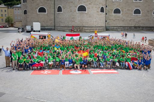 Internationales Malteser Camp 2017 - Gruppenfoto am Domplatz