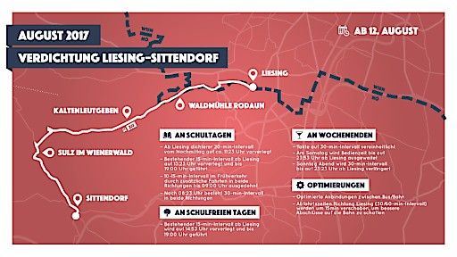 Verdichtung der Regionalbuslinie 255, schematische Darstellung Linienverlauf und Halte