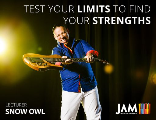 Vorschau Bild von Juan Garcia-Herreros alias „Snow Owl“ unterrichtet
E-Bass an der JAM MUSIC LAB UNIVERSITY.