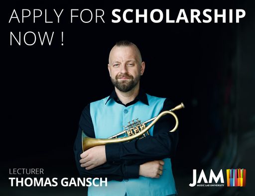 Vorschau Bild von Thomas Gansch unterrichtet Trompete an der JAM
MUSIC LAB UNIVERSITY