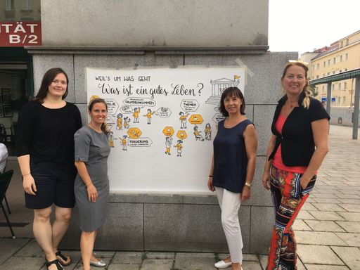  V.l.n.r. Lana Lauren, Sophie Martinetz, Veronika
Pelikan und Maria Baumgartner
