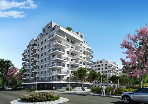 Rendering "DUO22", Am Rennbahnweg 68/ Senekowitschgasse 12, 1220
Wien