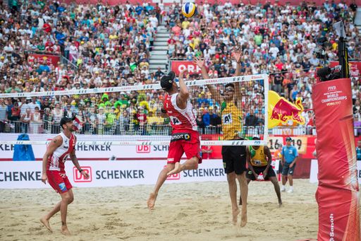 Vorschau Bild von during the Beach Volleyball World Championships in
Vienna, Austria on August 6, 2017.