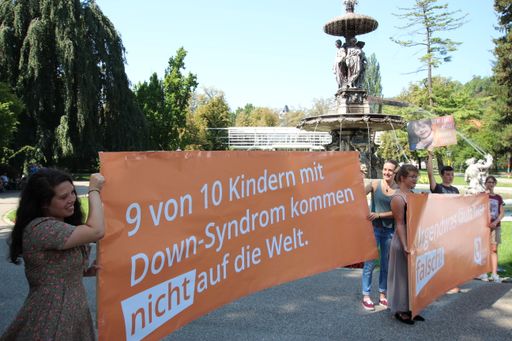 Aktionsdemo in Graz bei der Pro Life Tour 2017