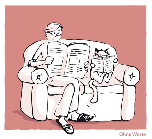 Vorschau Bild von Cartoon aus der Broschüre "Leitfaden zum
Katzenglück" vom Verein "Tierschutz macht Schule Mehr
Katzen-Cartoons unter www.tierschutzmachtschule.at Cartoon: Konzept:
Daniela Lipka Illustration: Inga Seidl