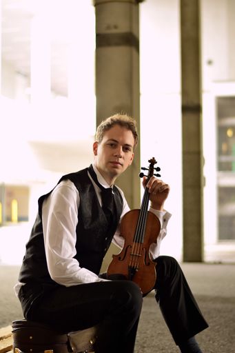 Daniel Auner mit Guadagnini-Violine