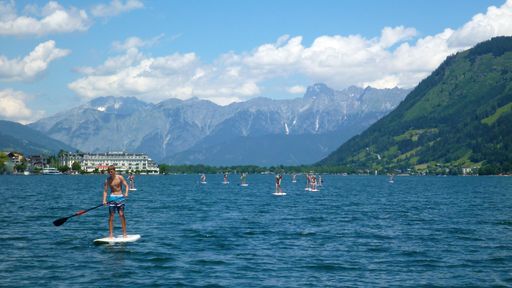  SUP Alps Trophy und österreichische Meisterschaft
das erste Mal am Zeller See