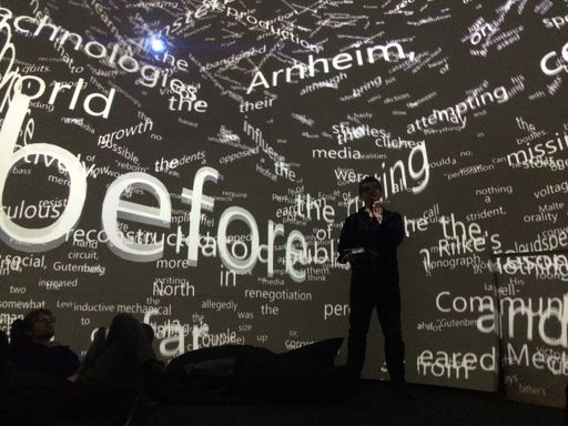 Vorschau Bild von Martin Kusch, Ruth Schnell, Marie-Claude Poulin,
Liminal Spaces, Präsentation im Dome-Lab, Abteilung Digitale Kunst,
Universität für angewandte Kunst Wien, Wien, 2016
