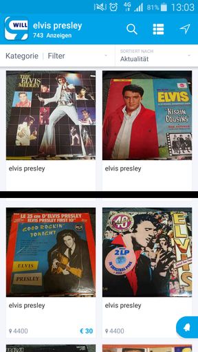 Vorschau Bild von 40. Todestag von Elvis Presley: Gigantische
Elvis-Sammlung steht auf willhaben zum Verkauf