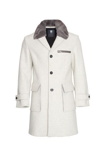 Vorschau Bild von Der außergewöhnliche Fellkragen setzt diesen
Loden-Mantel in Szene. Kombiniert mit dem traditionellen Loden
ergibt sich eine perfekte optische Symbiose. Ausgestattet mit zwei
aufgesetzten großen Pattentaschen und einer Brusttasche mit
Metallreißverschluss. Besätze an Patten und Ärmelsaum sind in
farblich akzentuiertem Tuchloden ausgeführt, dessen Farben
individuell wählbar sind.