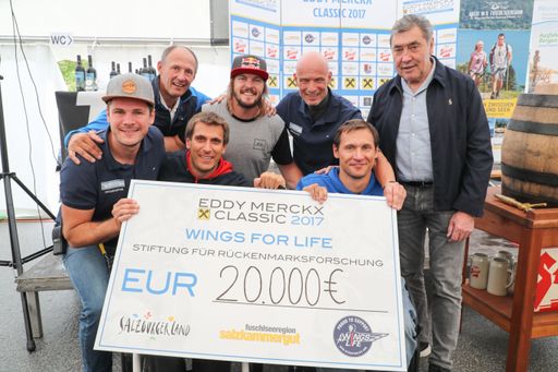 Vorschau Bild von Die Eddy Merckx Classic 2017 brachte 20.000 Euro
für Wings for Life.