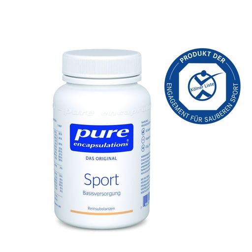 Vorschau Bild von Sport Mikronährstoff-Formel von Pure
Encapsulations®. Kombiniert Vitamine, Mineralstoffe und
Spurenelemente mit Coenzym Q10 und Taurin. Ein Produkt der Kölner
Liste®.