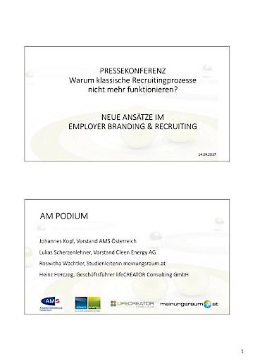 Studie und Präsentation "Warum klassische Recruitingprozesse nicht mehr funktionieren?"