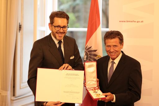 BM Harald Mahrer mit Karlheinz Töchterle