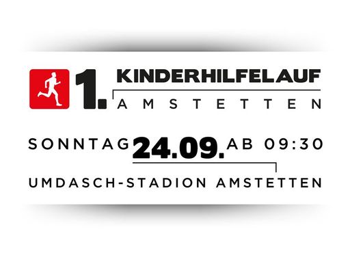 Vorschau Bild von „Laufend helfen“ –Einladung zum 1. Kinderhilfelauf
Amstetten