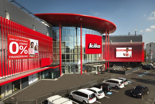 Vorschau Bild von Die neu gestaltete Fassade des Einrichtungshauses
kika in Linz/Urfahr