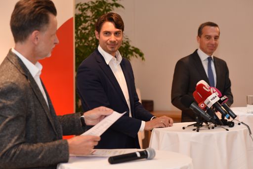  Foto von der heutigen Pressekonferenz im "Impact Hub Vienna"