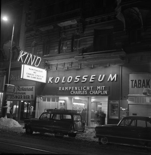 Wo vor rund 90 Jahren das Kolosseum Kino als großes
Lichtspieltheater mit 700 Plätzen eröffnet wurde, befindet sich seit
Ende 2004 ein HOFER-Standort.