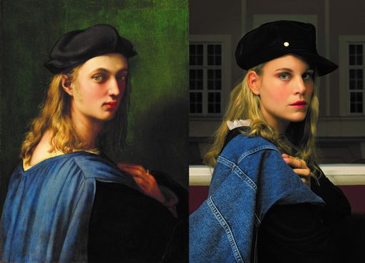 Links: Raffael, Porträt des Bindo Altoviti, ca.
1514–1515, Öl auf Holz, © National Gallery of Art, Washington
Rechts: © Lilya Corneli