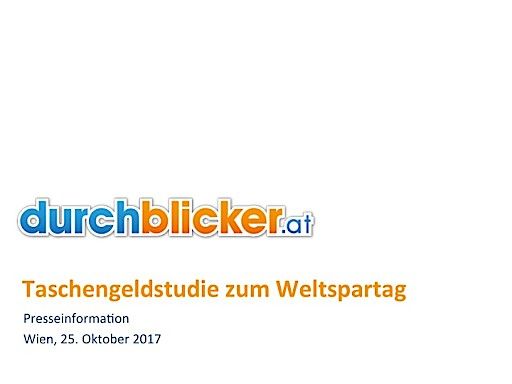  Charts zur durchblicker.at Taschengeldstudie zum Weltspartag
