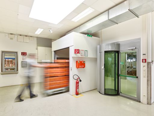 Hochsicherheitsschleuse in der Staatsdruckerei