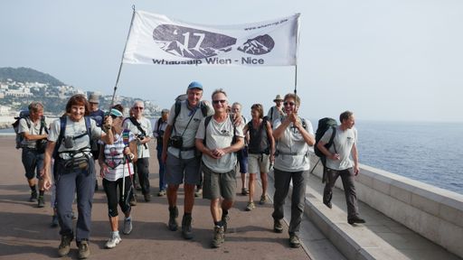  Das Whatsalp-Team ist in Nizza angekommen.