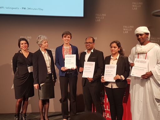 Agnes Reiner gewinnt das internationale Falling Walls Lab Finale
in Berlin.