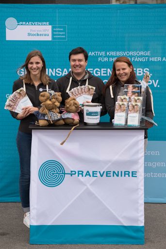  Informationsstand des PRAEVENIRE-Gemeindeprojekts
beim Erdäpfel(Stadt)fest in Stockerau