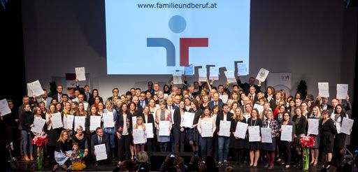  Feierliche Verleihung des staatlichen Gütezeichens Audit
berufundfamilie und hochschuleundfamilie am Erste Campus in Wien