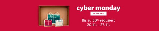 Cyber Monday Woche 2017 auf Amazon.de mit mehr
Angeboten als je zuvor