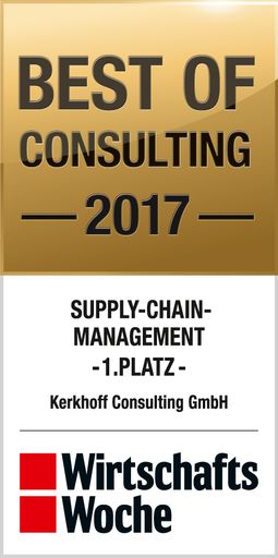  1. Platz Supply Chain Management Best of Consulting
2017