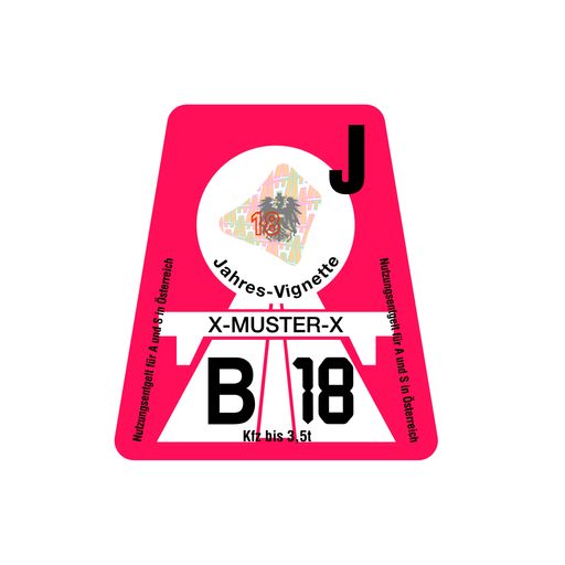 Die Vignette 2018 in Kirschrot ist ab 23. November an über 6.000
Vertriebsstellen im In- und Ausland erhältlich.