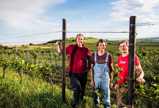  Alexander Kagl, Weingut Joiseph und Michael und
Johannes "Jupi" Pasler vom Weingut Franz Pasler.
