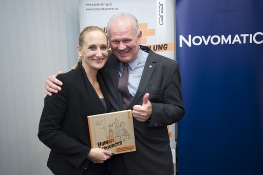 https://www.apa-fotoservice.at/galerie/10902 Mag.
Julia Hauska, Herausgeberin HUMOUR RESOURCES und Dr. Klaus Niedl,
Herausgeber HUMOUR RESOURCES.