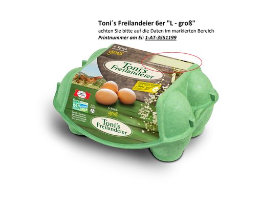 Vorschau Bild von Toni's Freilandeier 6er L