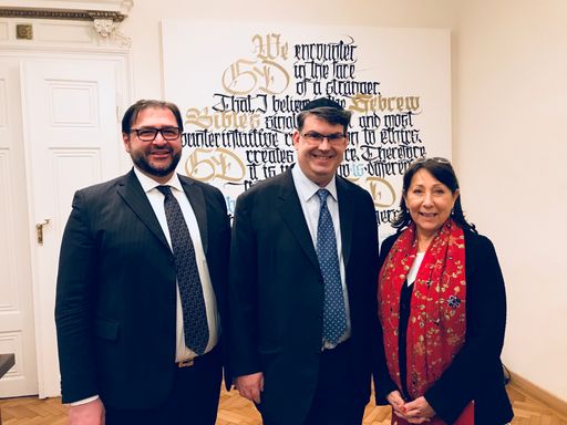 Dezoni Dawaraschwili, Oskar Deutsch, Claudia
Prutscher (v.l.n.r.)