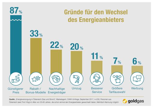 Vorschau Bild von Gründe für den Wechsel des Energieanbieters