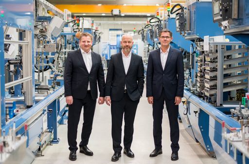 Die Geschäftsführung der PIA Automation Austria:
Norbert Kahr (CSO), Johannes Linden (CEO) und Anton Maierhofer
(COO). [v.l.n.r.]
