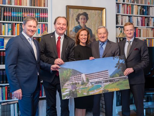 Vorschau Bild von Im Bild v.l.n.r. DI Werner Hörner, Mag. Bernd
Hinteregger, Mag. Ulrike Koscher-Preiss, Dkfm. Helmut Eder, Mag.
Johannes Eder