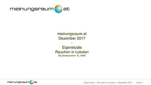  Gesamtstudie "Rauchen in der Gastronomie"