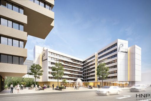 Rendering neues prizeotel Hauptbahnhof Wien