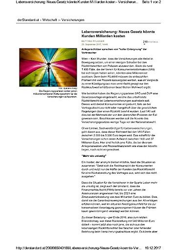 Vorschau Bild von Der Standard online Bettina Pfluger 29. September 2017, 14:49