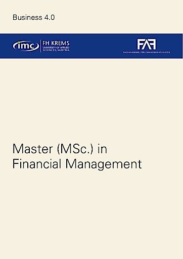 Vorschau Bild von Infobroschüre Master (MSc.) in Financial Management