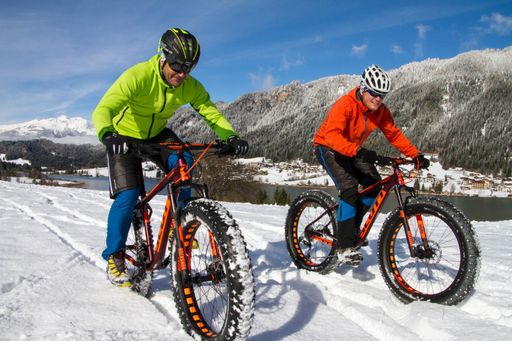 Vorschau Bild von Fatbiken am Eis und Schnee