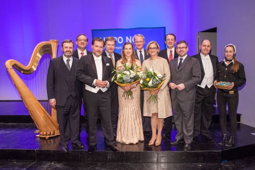 Beste Stimmung nach dem begeisternden Neujahrskonzert der HYPO
Niederösterreich: