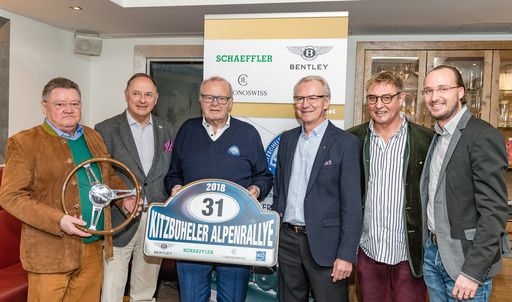  https://www.apa-fotoservice.at/galerie/12015 v.l.:
Ekehard Riep (Alpenrallye Freund), Clemens Winkler OK-Komitee der
Alpenrallye, Rudi Höfinger (Alpenrally Komitee), Rupert Mayr-Reisch
(Alpenrallye), Markus Christ OK-Chef Alpenrallye, Mike Mayr-Reisch
(Alpenrallye) am 17. Jänner 2017 in Kitzbühel - Präsentation der 31.
Kitzbüheler Alpenrallye im Rahmen eines Pressegespräches im
Sporthotel Reisch in Kitzbühel am Rande des Hahnenkamm-Rennens.
