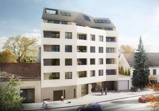 Visualisierung: Donaufelderstraße 255/Doningasse 8,
1220 Wien, Straßenansicht Quelle: Breiteneder Immobilien GmbH